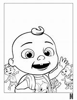 Cocomelon Printable Coloring Pages  Word Searches sketch template