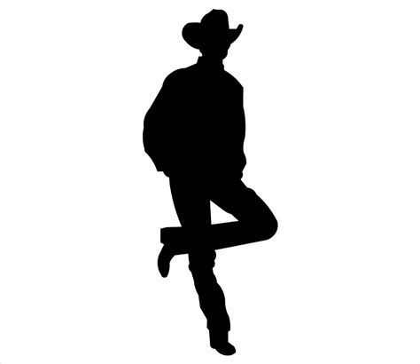 cowboy clipart black and white 20 free Cliparts | Download images on ...