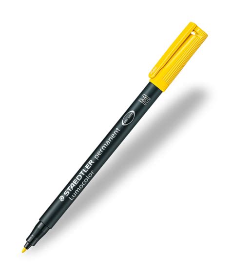 Staedtler Lumocolor Permanent Marker Pen - Yellow | The Hamilton Pen Company