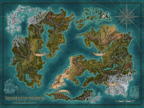 Huge Multi Continent Commission Inkarnate Fantasy World Map Fantasy ...