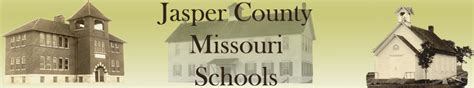 Photos and history of the schools in Jasper County, Mo.