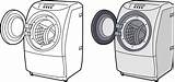 Washer And Dryer Free Coloring Pages Sketch Page sketch template
