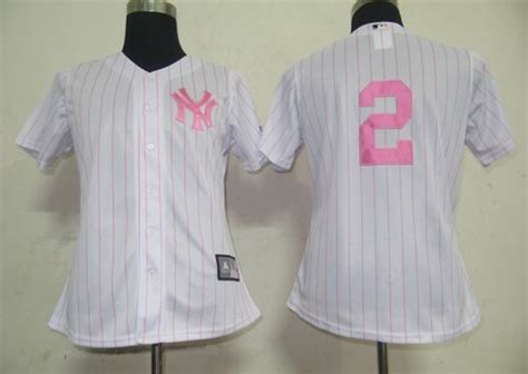 MLB Women Jerseys New York Yankees 2 Derek Jeter white Pin… | Flickr