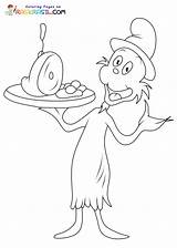 Green Eggs And Ham Coloring Page sketch template