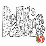 Free Debbie Name Coloring Page — Stevie Doodles sketch template