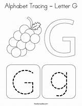 Alphabet Tracing  Letter G Coloring Page Twisty Noodle sketch template
