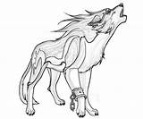 Anime Wolves Coloring Pages sketch template