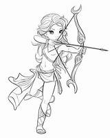 Artemis Goddess Of The Hunt Coloring Pages  Greek Mythology sketch template