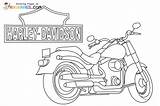 Coloring Pages Of Harley Davidson sketch template