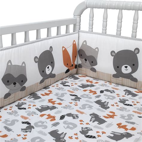 Acorn 4-Piece Crib Bumper | 1000 in 2020 | Baby crib bumpers, Nursery baby room, Woodland baby room