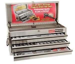 Crescent Hand Tools (CSTCTB121C) 121 Pc. Chrome Tool Set with Heavy Duty Stainless Steel Tool ...