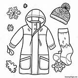 Winter Clothes Coloring Page  Pagescom sketch template