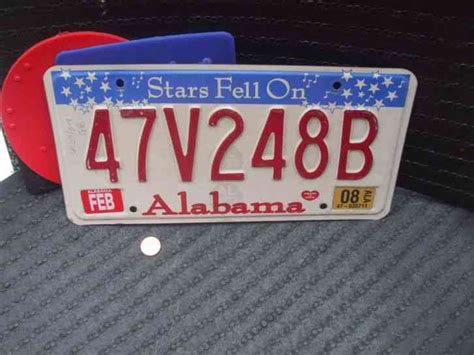 EXPIRED ALABAMA LICENSE PLATE WITH 2008 STICKER (47V248B)