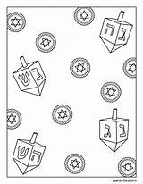 Dreidel Symbols Coloring Pages sketch template