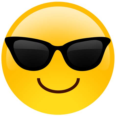 Oversized Sunglasses Cutout Emoji by Build-A-Head | Cool emoji, Emoji ...