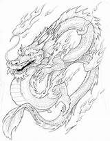 Printable Chinese Dragon Coloring Pages sketch template