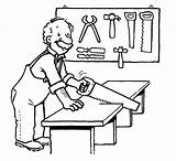 Old Carpenter Coloring Page  Free Printable Pages For Kids sketch template