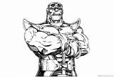 avengers infinity war coloring pages Thanos  sketch template