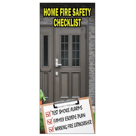 Home Fire Safety Checklist Brochure