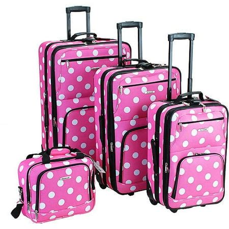 Rockland Luggage 4 Piece Soft Sided Luggage Set F46 - Walmart.com