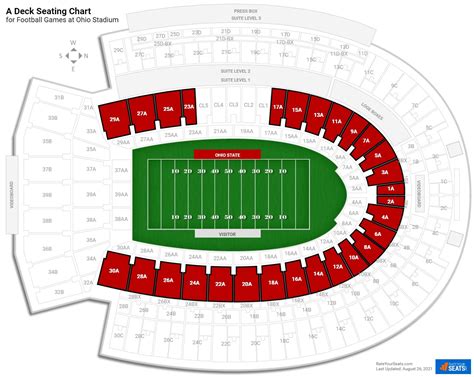 Ohio State Stadium Seating Chart With Seat Numbers | Cabinets Matttroy