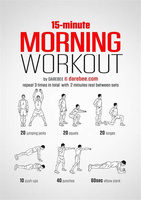 Morning Workout | Morning workout, Short workouts, Bodyweight workout