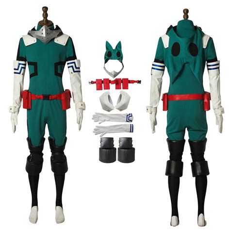 Midoriya Izuku Deku Costume My Hero Academia Season 3 Cosplay Halloween Outfit Halloween ...