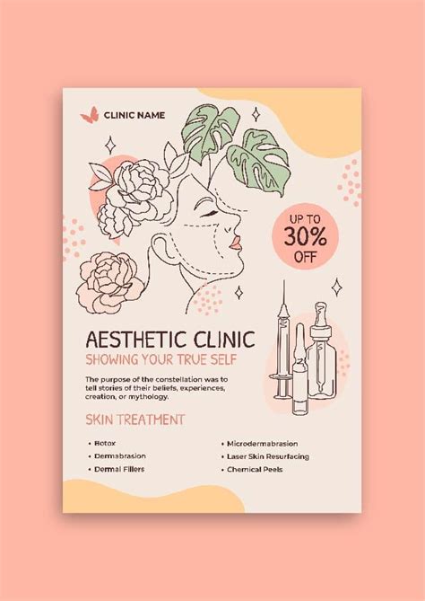 Personalize and get this Hand-drawn Linear Aesthetic Clinic & Beauty ...