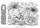 Mexico Coloring Pages Printable sketch template