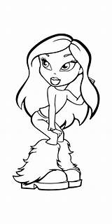 Bright Bratz Cheerleading coloring Page sketch template
