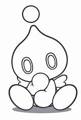 Coloring Pages Chao From Sonic sketch template