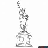 Statue Of Liberty Coloring Page  Easy Drawing Guides sketch template