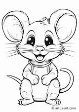 Mice Coloring Page » Free Download Artus Art sketch template