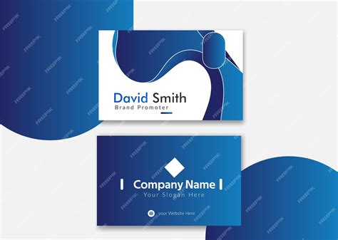 Premium Vector | Creative shape business card template