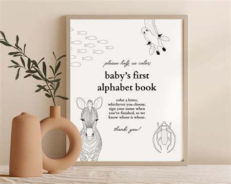 ABC Coloring Book Animal Alphabet Coloring Pages ABC Baby - Etsy