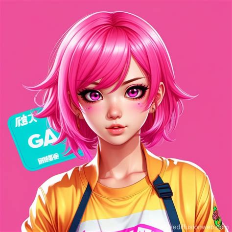 Adorable Anime Girl with Pink Hair | Stable Diffusion Online