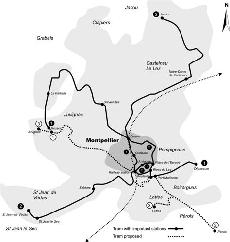 Tram and rail network of Montpellier | Download Scientific Diagram