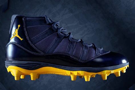 Michigan Air Jordan 11 Cleats - Sneaker Bar Detroit