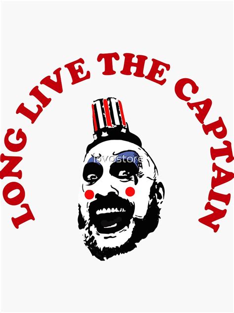 "Long Live RIP Captain Spaulding Sid Haig" Sticker for Sale by lovostore | Redbubble