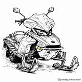 Snowmobile Coloring Pages  Free & Printable sketch template