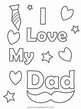I Love My Dad Coloring Page For Kids  Free Father’s Day Printable sketch template
