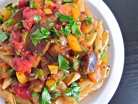 Eggplant Caponata Pasta Recipe