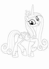 Princess Cadence Pony Coloring Pages sketch template