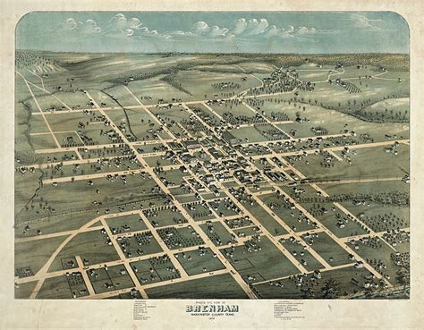 Map of Brenham Texas