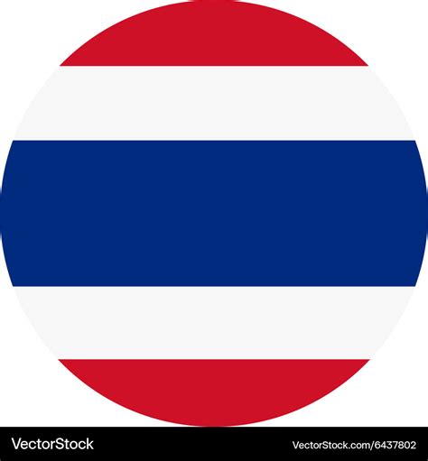 Thailand flag Royalty Free Vector Image - VectorStock