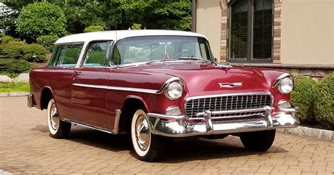 Beautifully Refinished 1955 Chevrolet Nomad Is Up For Auction At AutoHunters