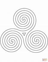 Celtic Spiral Pattern coloring Page  Free Printable Coloring Pages sketch template