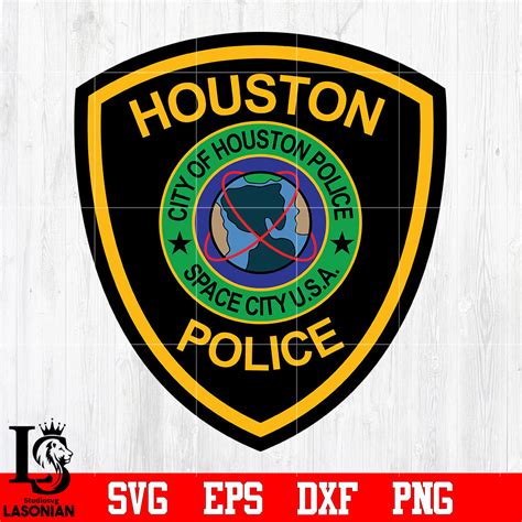 Houston Police Badge svg eps dxf png file – lasoniansvg