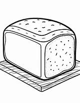Bread Slice Coloring Pages sketch template