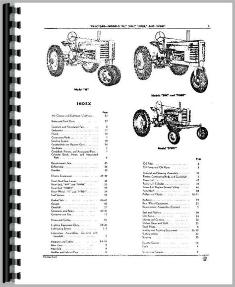 John Deere H Tractor Parts Manual